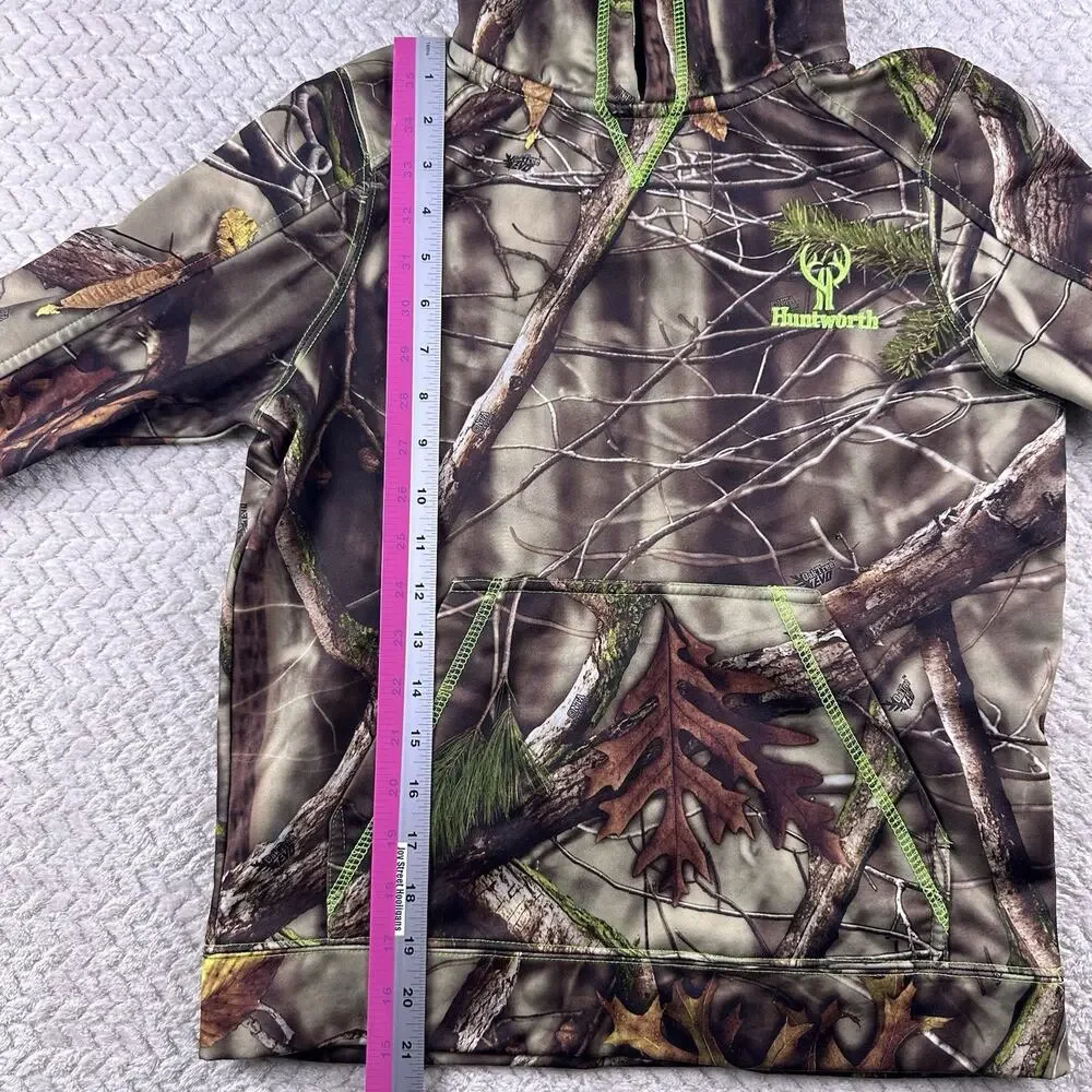 Huntworth Hoodie, Youth Boy's Size Medium, Brown, Camouflage, Pullover- Oak Tree